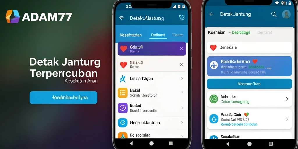 Antarmuka ADAM77 yang intuitif untuk pemantauan Detak Jantung.