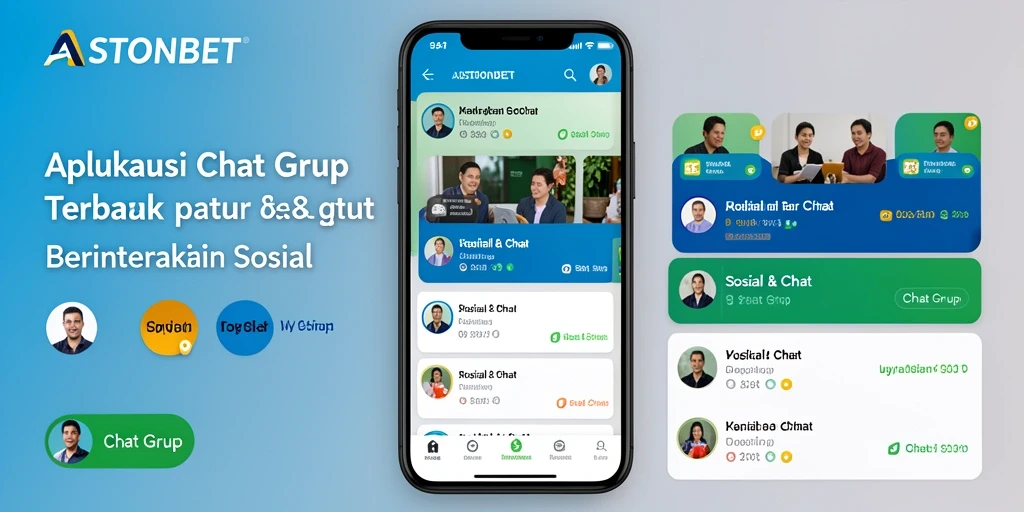 Antarmuka pengguna <strong>ASTONBET</strong> yang simpel dan intuitif untuk Chat Grup.