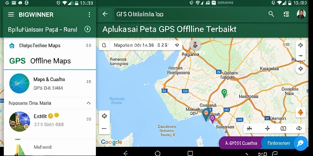Antarmuka pengguna BIGWINNER yang intuitif dan informatif.