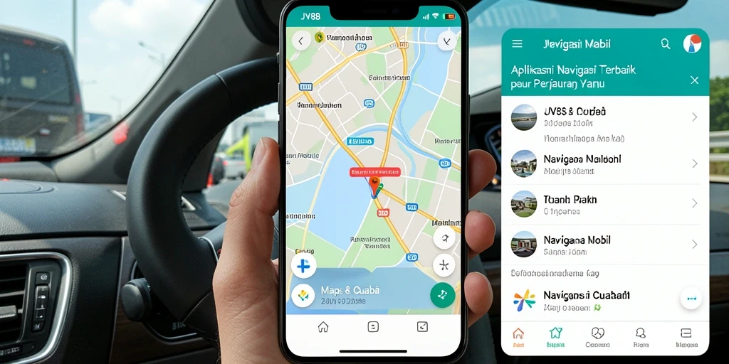 Antarmuka <strong>JV88</strong> yang modern dan fungsional untuk Navigasi Mobil.