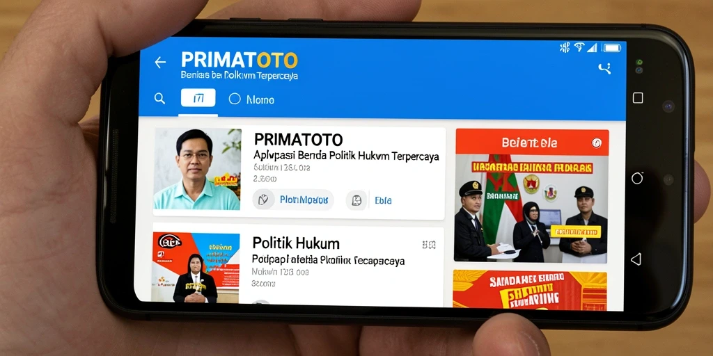 Tampilan antarmuka PRIMATOTO yang sederhana dan informatif.