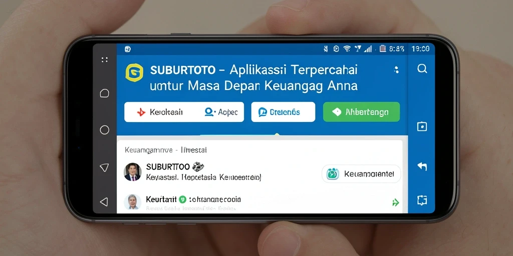 Screenshot aplikasi SUBURTOTO menampilkan antarmuka investasi yang intuitif.